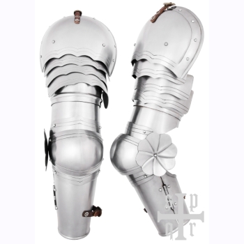 Gotisches Armzeug - 16. Jh.  -  1,6 mm Stahl  -  Paar